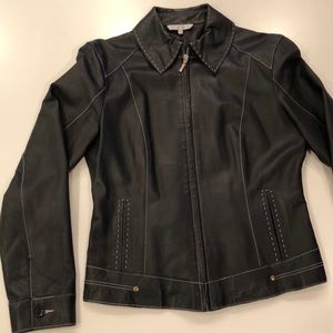 CAbi Black Leather Jacket